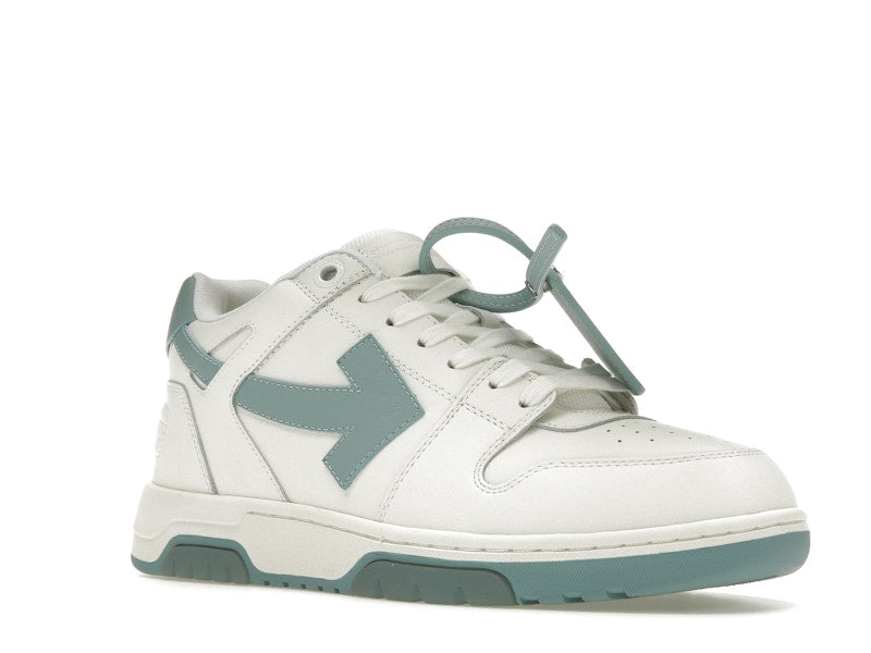 OFF-WHITE Out Of Office OOO Low Tops White Celadon