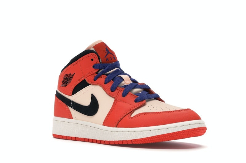 Jordan 1 Mid Team Orange Black (GS)