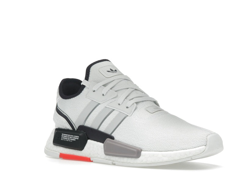 adidas NMD G1 Crystal White Grey Solar Red