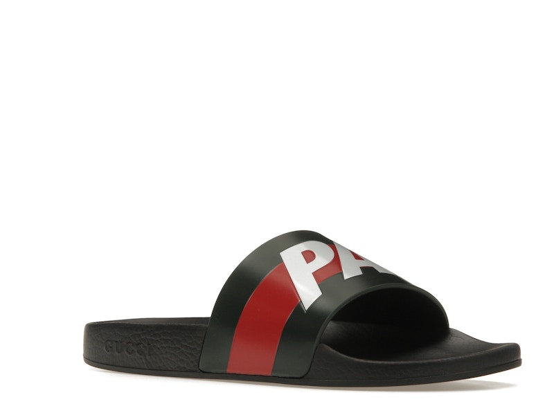 Palace x Gucci Logo Web Slide Sandal Black