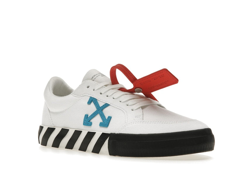 OFF-WHITE Vulcanized Low White Teal Canvas