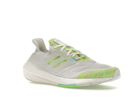 adidas Ultra Boost 22 White Bliss Blue Solar Green