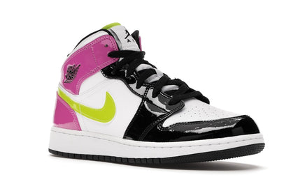 Jordan 1 Mid White Black Cyber Pink (GS)