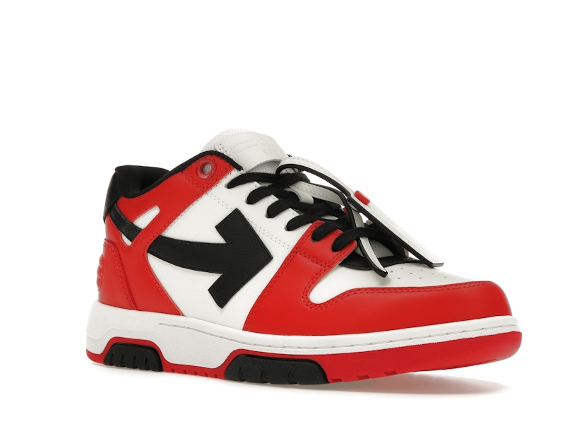 OFF-WHITE Out Of Office OOO Low Tops Red Black (2024)