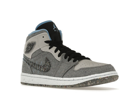 Jordan 1 Mid Crater Grey University Blue