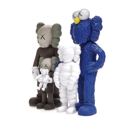KAWS Family Vinyl Figures Brown/Blue/White