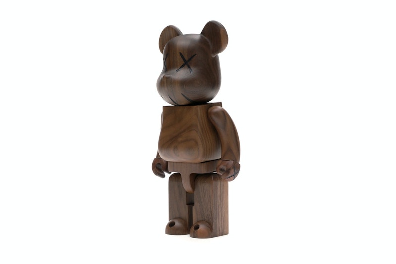 Bearbrick WORLD WIDE TOUR KAWS (Karimoku Wood) 400% Wood