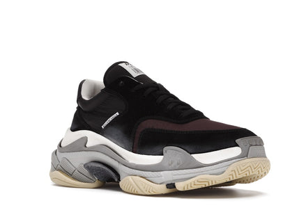 Balenciaga Triple S Black Burgundy