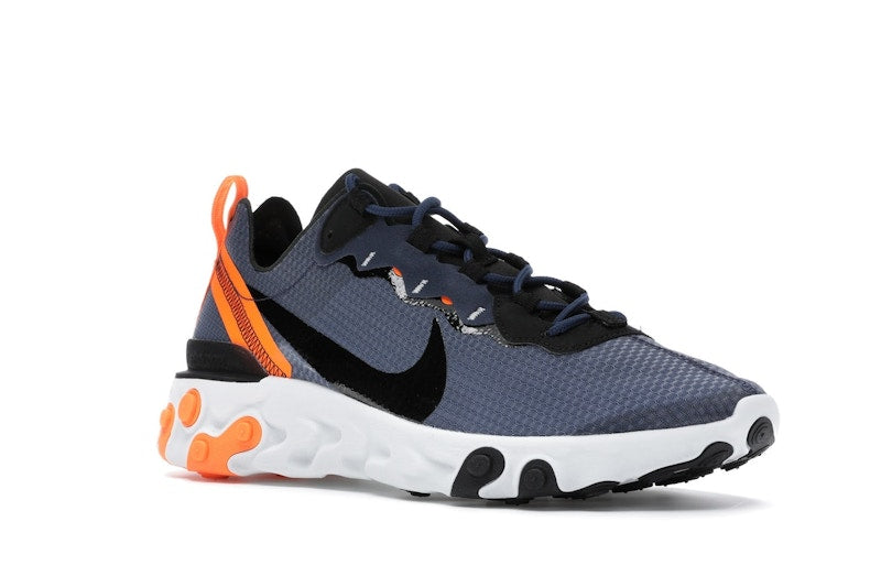 Nike React Element 55 SE Midnight Navy Total Orange