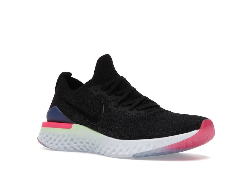 Nike Epic React Flyknit 2 Black Sapphire Hyper Pink