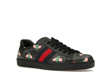 Gucci Ace Bee Print Black