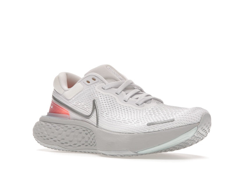Nike ZoomX Invincible Run Flyknit White Pure Platinum Chile Red