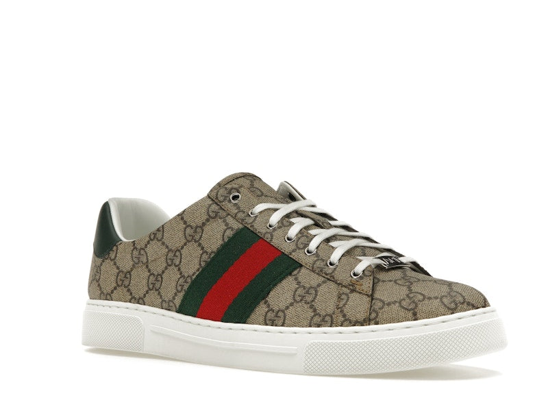 Gucci Ace Web Beige Ebony
