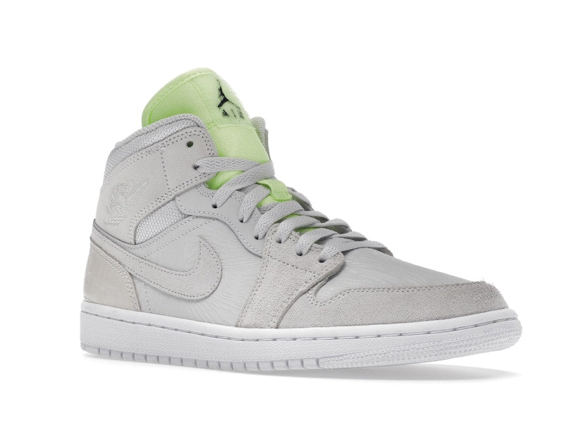 Jordan 1 Mid Vast Grey Ghost Green (Women's)