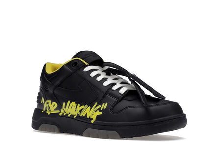 OFF-WHITE Out Of Office "OOO" Low Tops For Walking Black Yellow