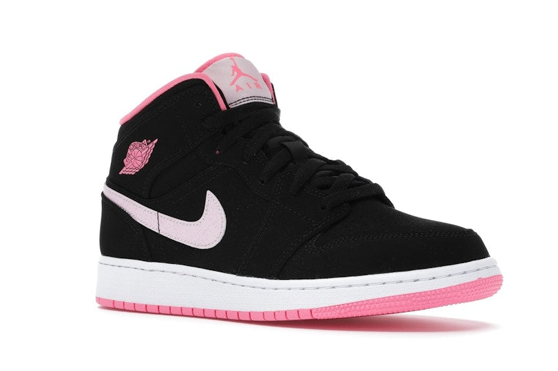Jordan 1 Mid Black Digital Pink (GS)