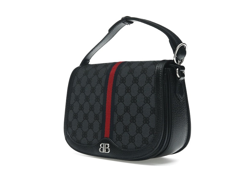Gucci x Balenciaga The Hacker Project Medium Shoulder Bag Black