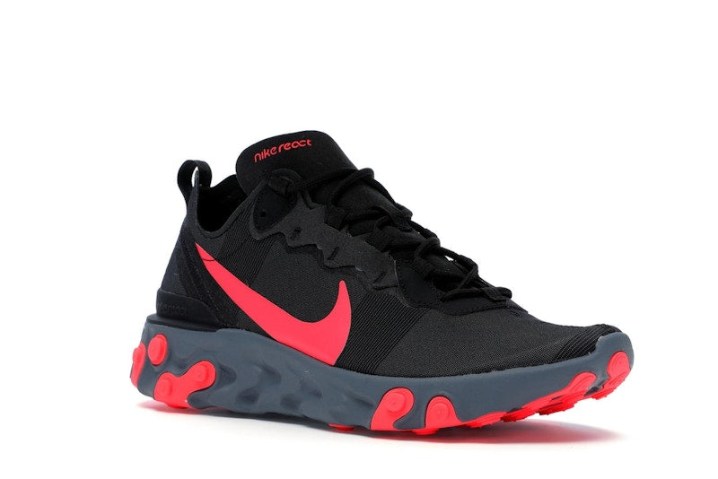 Nike React Element 55 Black Solar Red