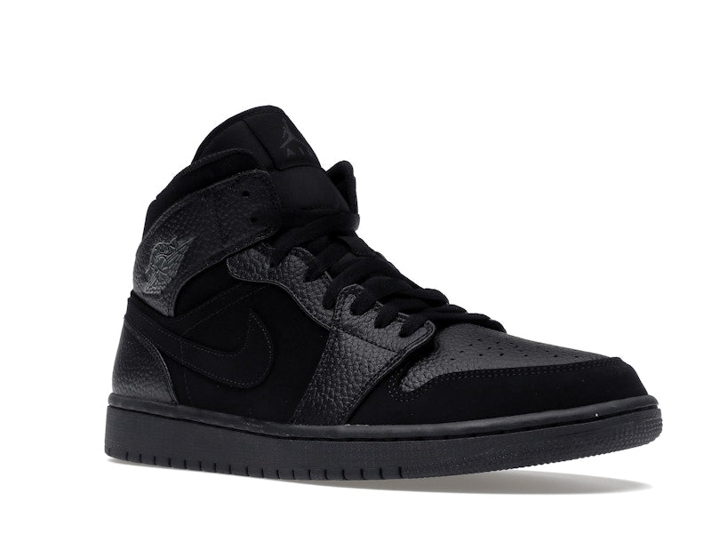 Jordan 1 Mid Black Dark Smoke Grey
