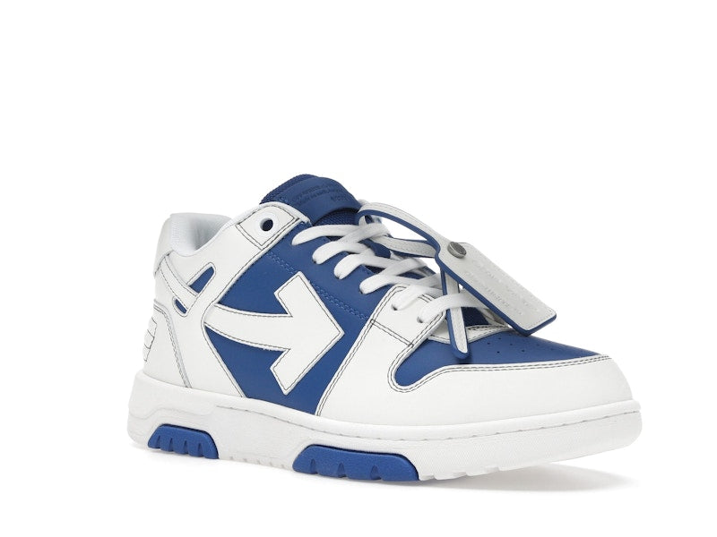 OFF-WHITE Out Of Office OOO Low Tops White Dark Blue