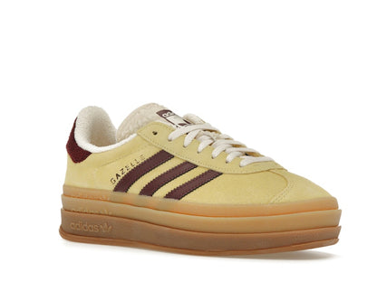 adidas Gazelle Bold Almost Yellow Maroon (Women's)