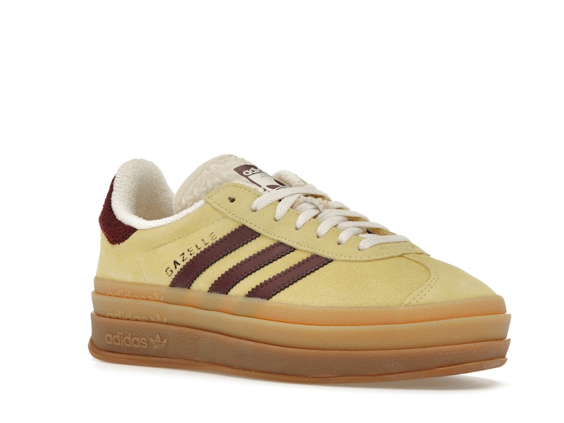 adidas Gazelle Bold Almost Yellow Maroon (Women's)