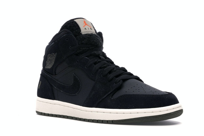 Jordan 1 Mid Black Olive Canvas