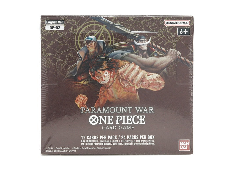 Bandai One Piece Card Game Paramount War Booster Box (OP-02) (English)