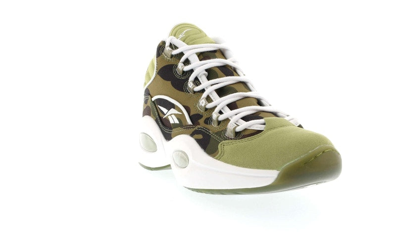 Reebok Question Mid mita sneakers X Bape 1st Camo