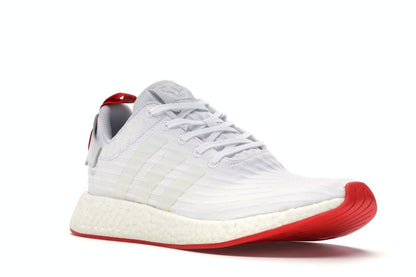 adidas NMD R2 White Core Red Two Toned