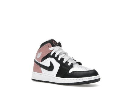 Jordan 1 Mid White Rust Pink Black (GS)
