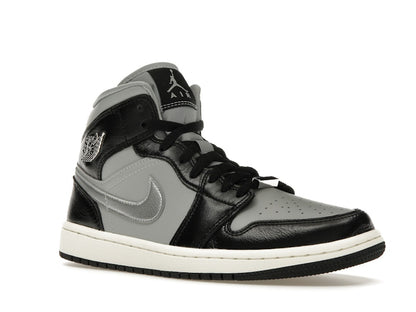 Jordan 1 Mid SE Black Metallic Silver (Women's)