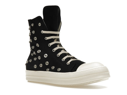 Rick Owens DRKSHDW Sneaks Studded Eyelets Black Milk