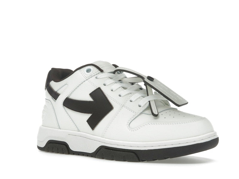 OFF-WHITE Out Of Office OOO Low Tops White Brown