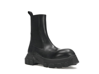 Rick Owens Lido Beatle Bozo Tractor Boots Black