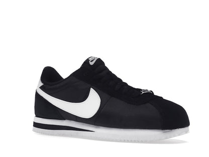 Nike Cortez Basic Nylon Black White-Metallic Silver