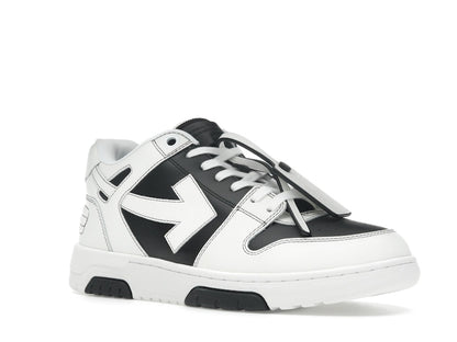 OFF-WHITE Out Of Office OOO Low Tops Black White