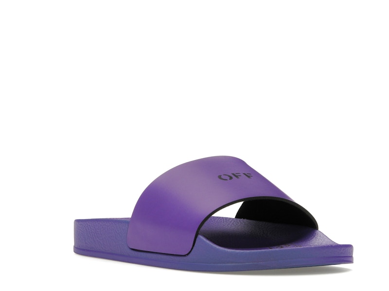OFF-WHITE Off Stamp Slide Dark Violet Black (Women's)