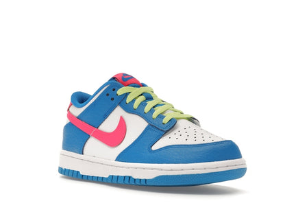 Nike Dunk Low Photo Blue White Light Lemon Twist Hyper Pink (GS)
