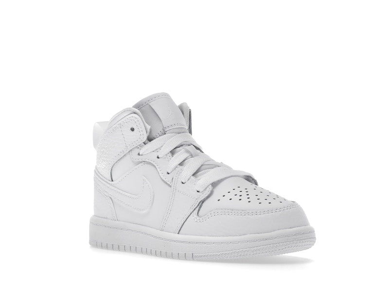 Jordan 1 Mid Triple White (2021) (PS)