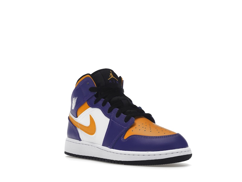 Jordan 1 Mid Lakers (2022) (GS)