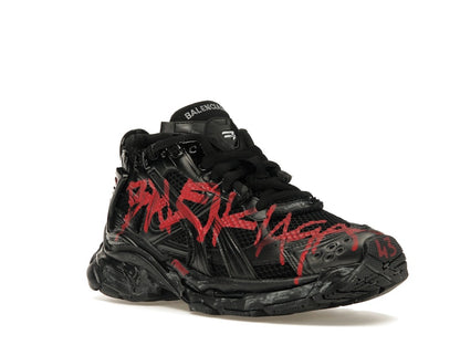 Balenciaga Runner Graffiti Black Red