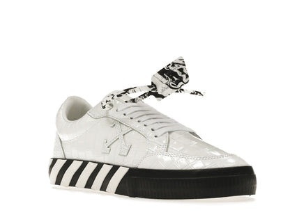 OFF-WHITE Vulc Low Croco Leather White Black