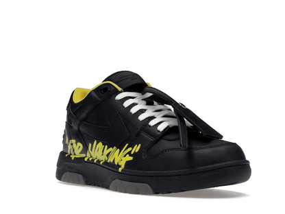 OFF-WHITE Out Of Office "OOO" Low Tops For Walking Black Yellow
