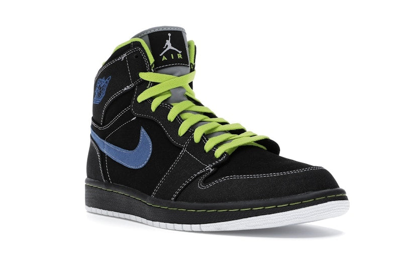 Jordan 1 Retro High Black Cyber Blue Sapphire