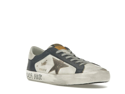 Golden Goose Super Star White Dark Blue Gun Metal