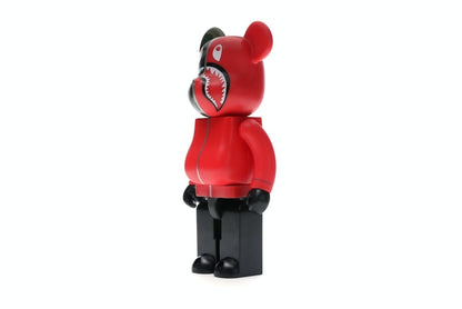Bearbrick A Bathing Ape 1st Camo Shark 400% Red