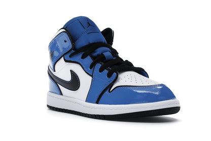 Jordan 1 Mid Signal Blue (PS)