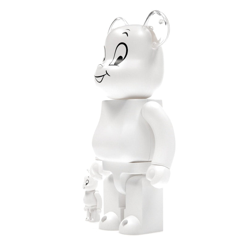 Bearbrick Casper the Friendly Ghost 100% & 400% Set White