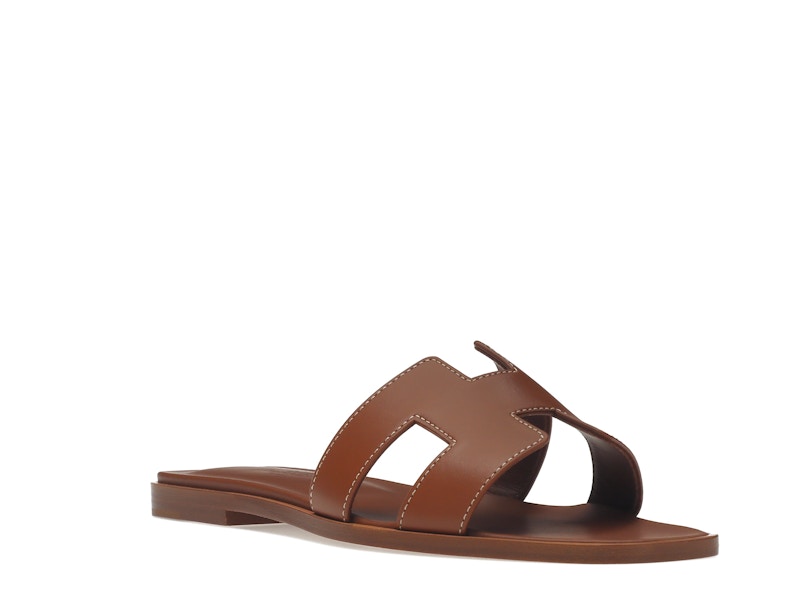 Hermes Oran Sandal Gold Box Calfskin Leather